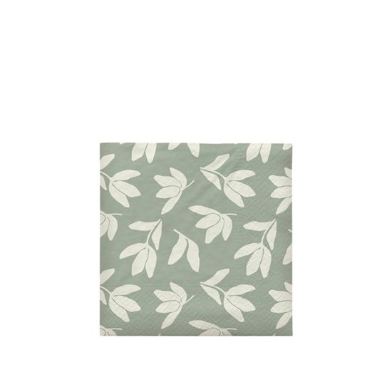 Papírové ubrousky Broste HERBERT SET/12ks zelené_0