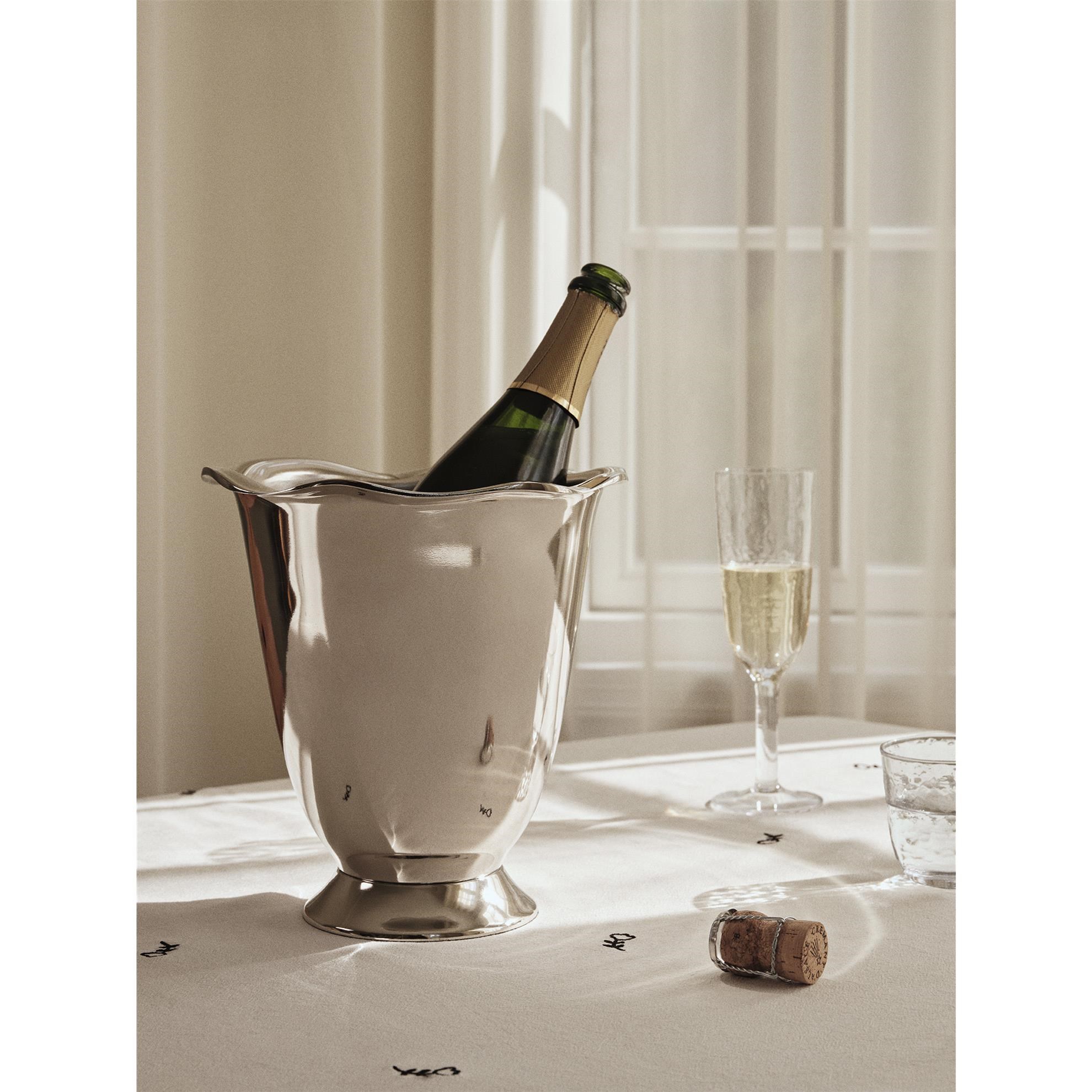 Chladič na víno/váza Broste BEATRICE V.23cm nerezový_1