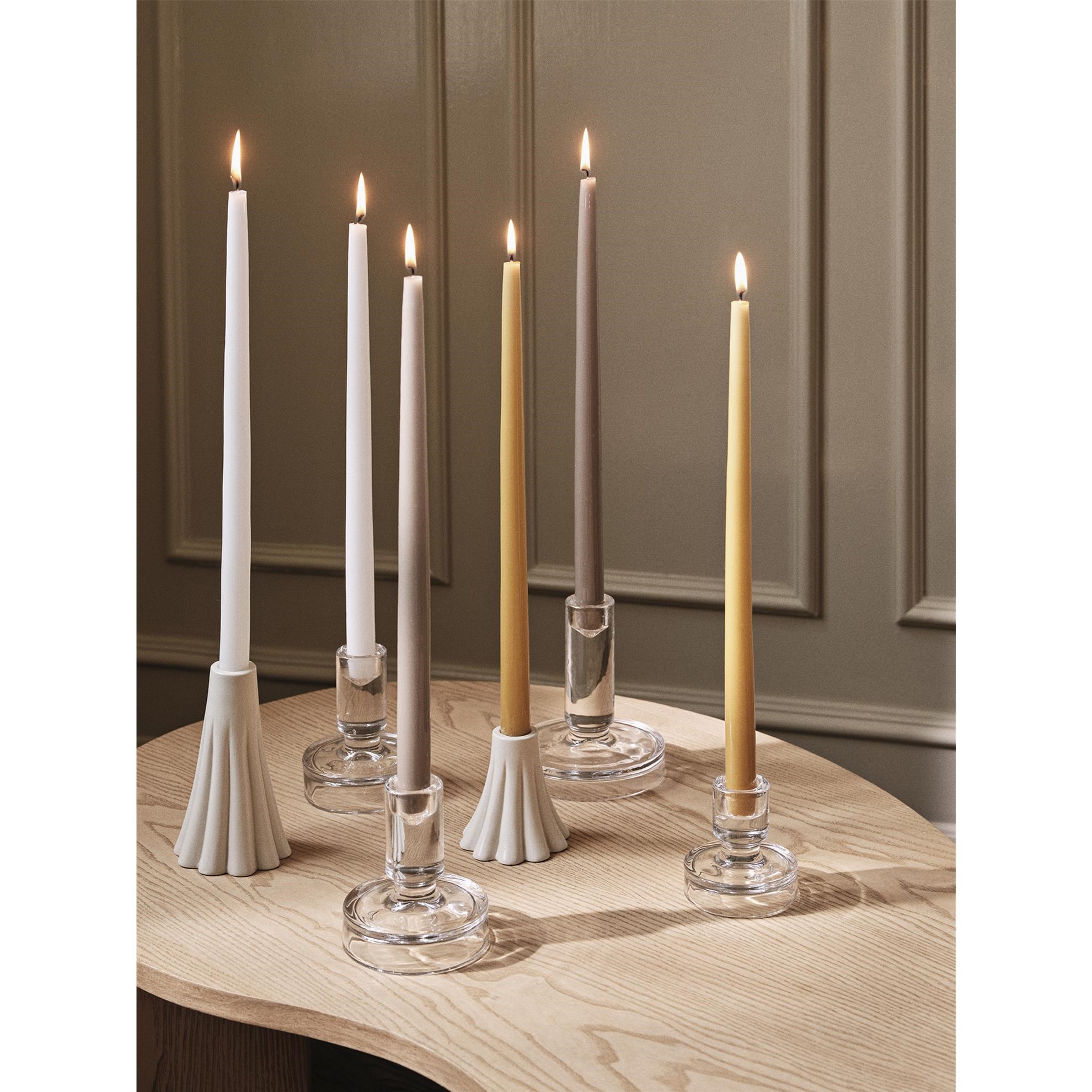 Svícen Broste HELI V.14cm krémový_1