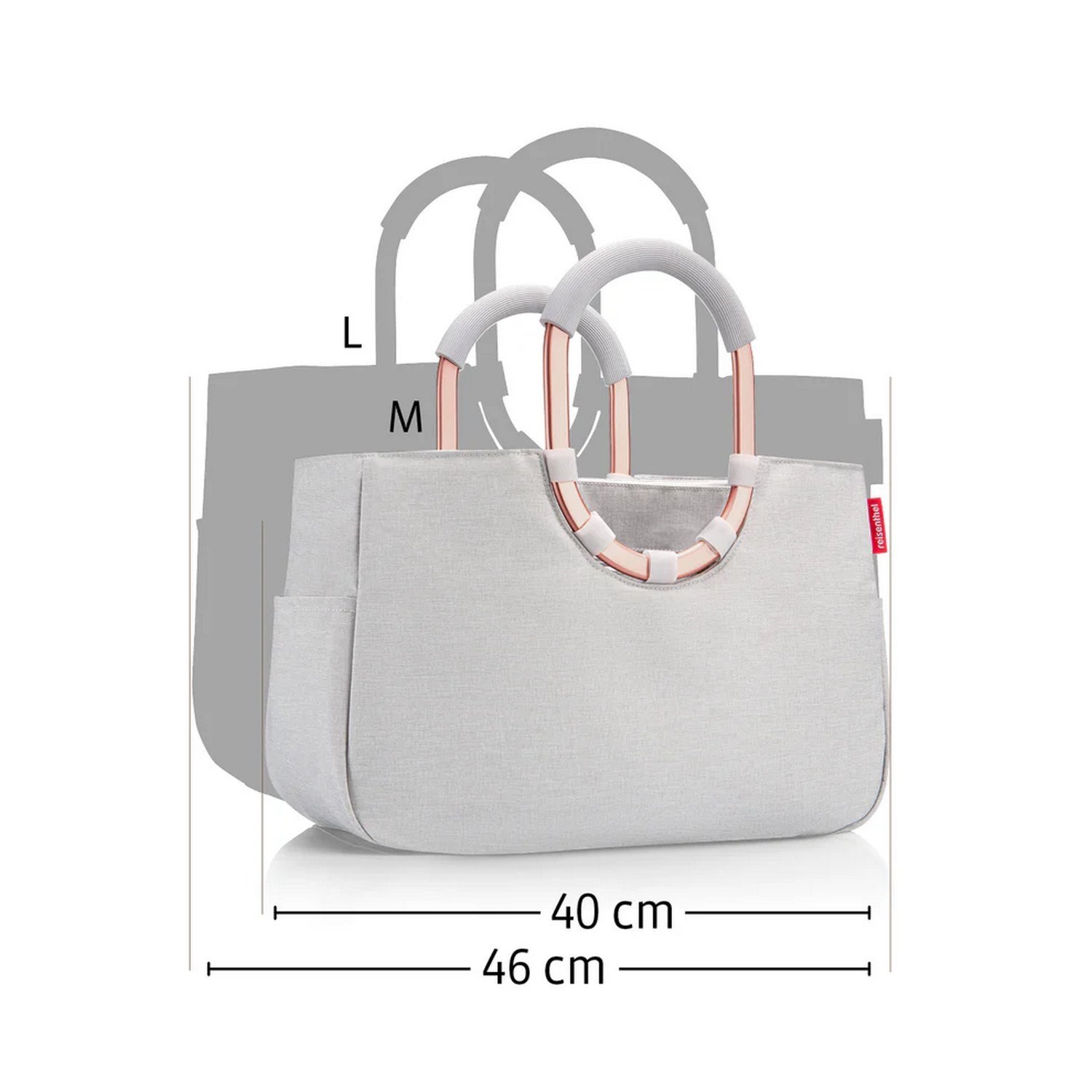 Módní taška Reisenthel Loopshopper M frame rhombus olive_0