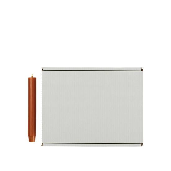 Svíčka Broste kulatá krátká 2,6cm - terakota_1