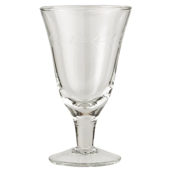 Sklenička na víno s rytými lístečky Ib Laursen 200 ml_0