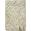 Prošívaná květovaná deka/přehoz Ib Laursen zeleno-bílá 180x130 cm_0