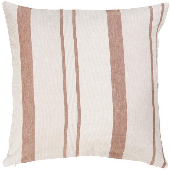 Povlak na polštář Ib Laursen přírodní s hnědými pruhy 50x50 cm_0