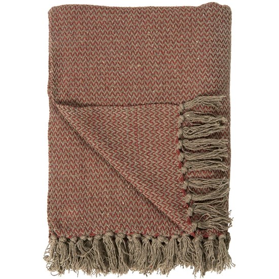 Pléd/přehoz Ib Laursen hnědý 130x160 cm_0