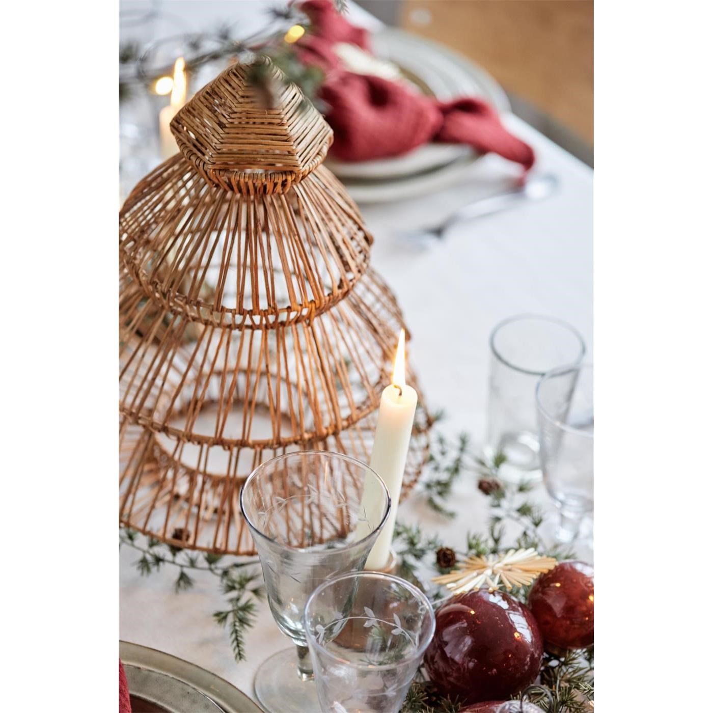 Sklenička na víno s rytými lístečky Ib Laursen 200 ml_1