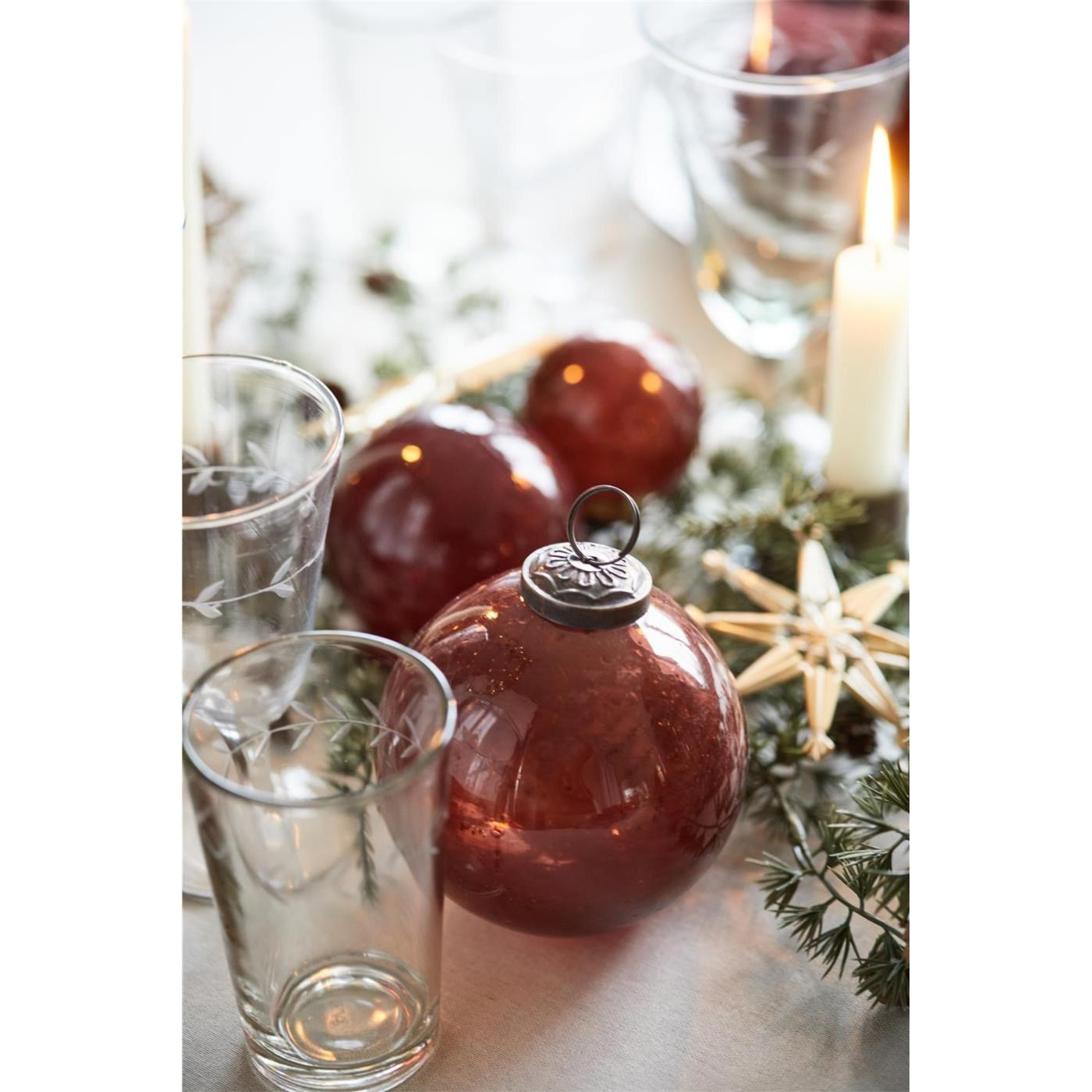 Sklenička na pití s rytými lístečky Ib Laursen 150 ml_2