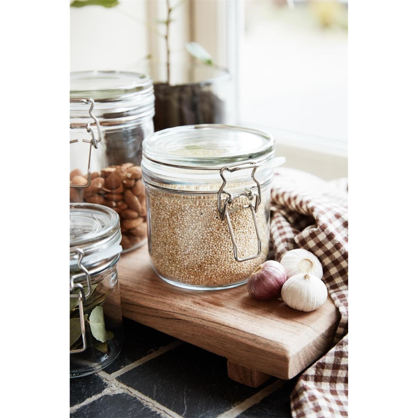 Skleněná dóza s klipovým uzávěrem Ib Laursen 450 ml_2