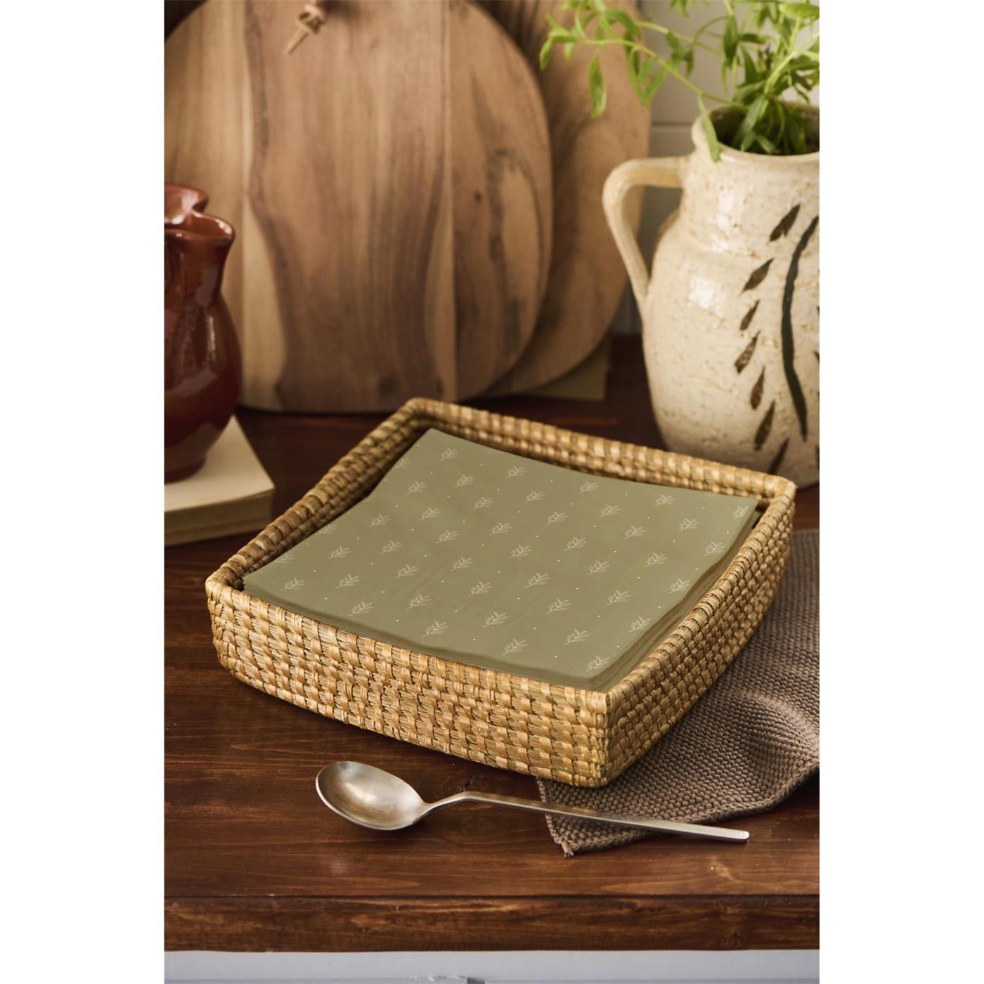 Košík na ubrousky Ib Laursen nízký čtverec_1