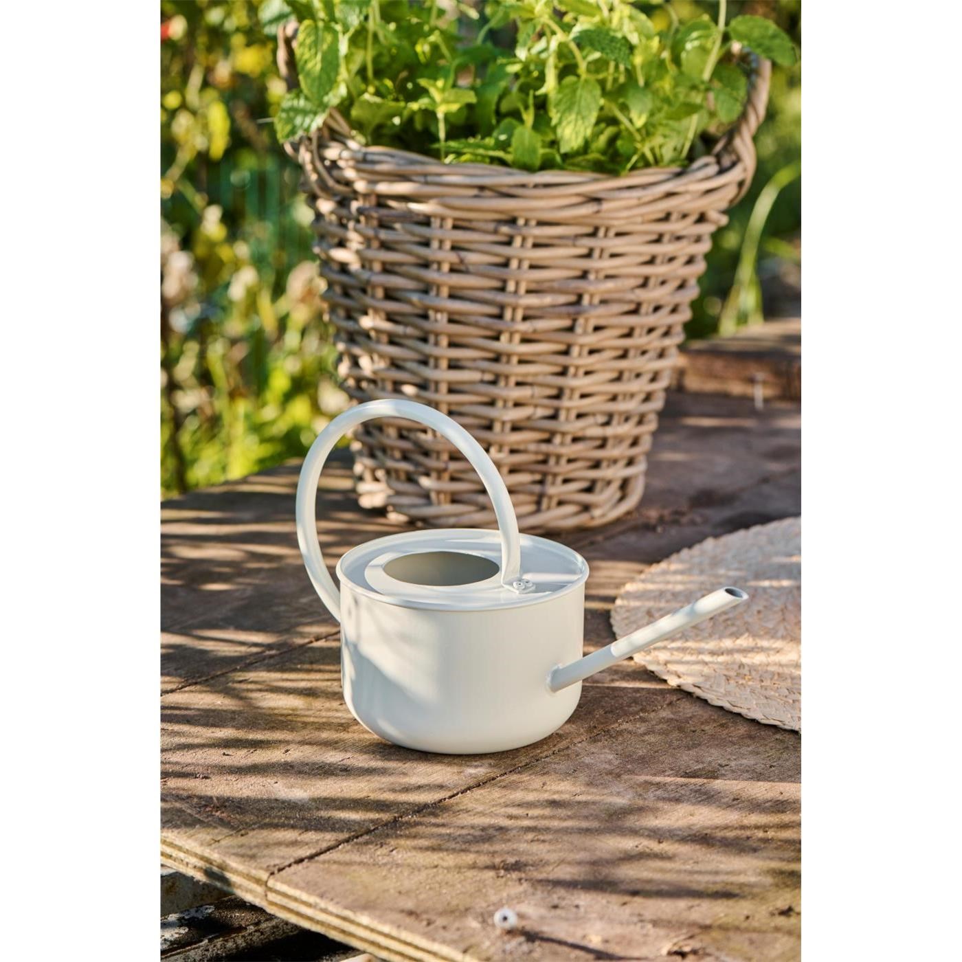 Konvička na zalévání Ib Laursen nízká bílá 1l_0