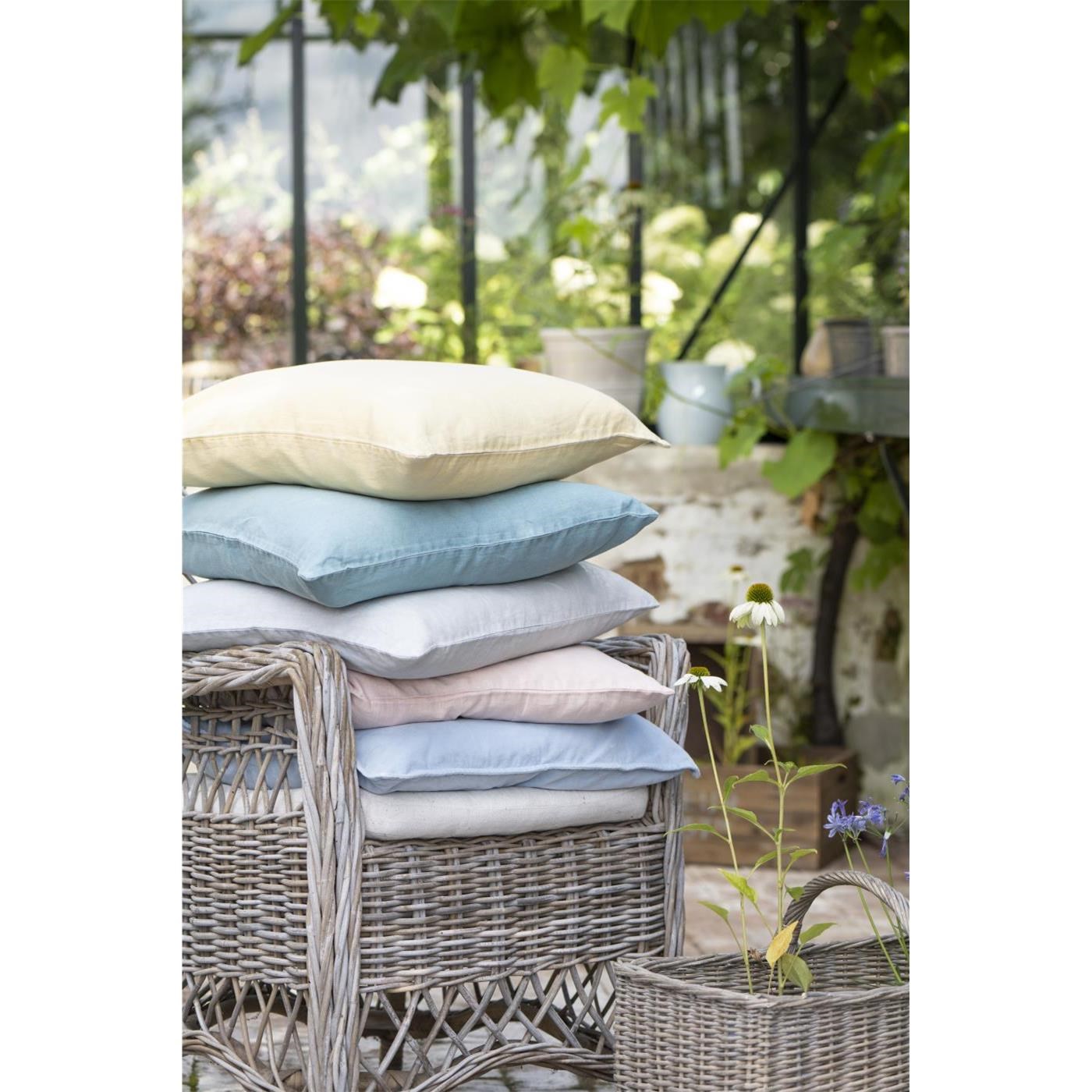 Lněný povlak na polštář Ib Laursen rose shadow 40x60 cm_1