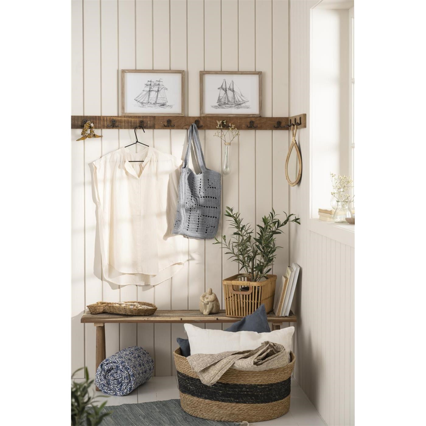 Lněný povlak na polštář Ib Laursen butter cream 40x60 cm_0