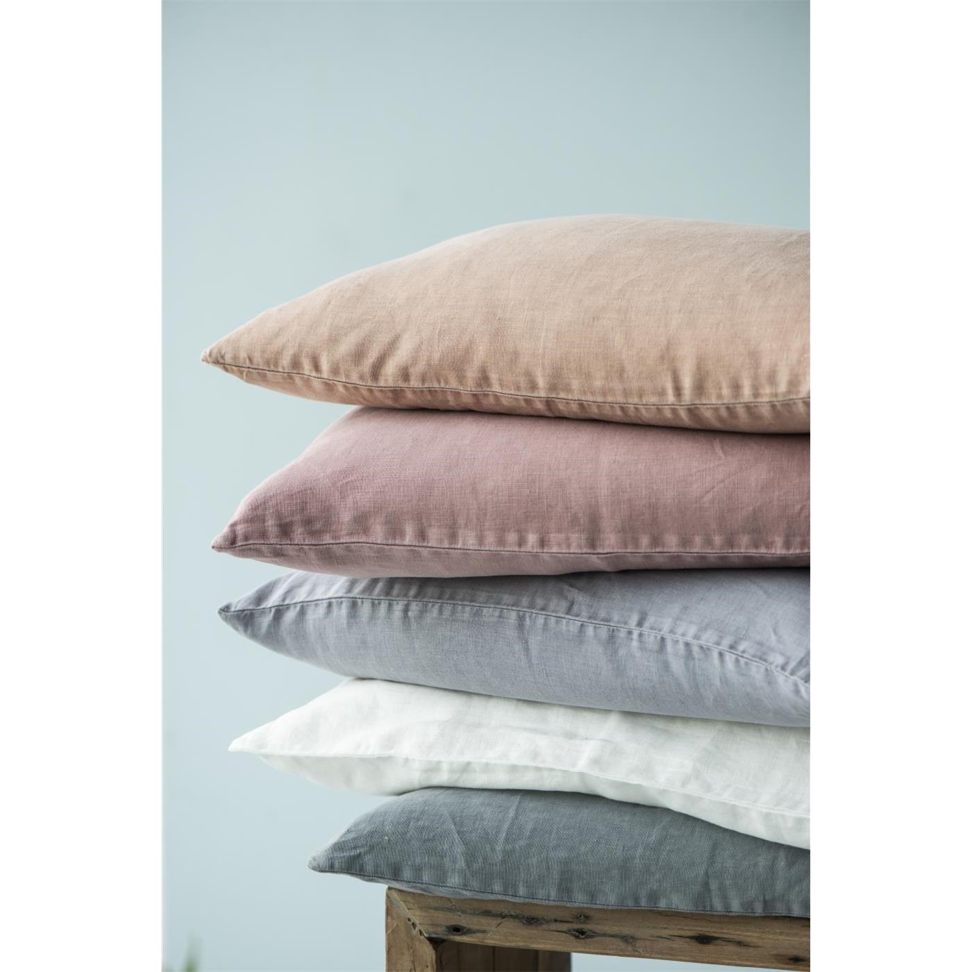 Lněný povlak na polštář Ib Laursen butter cream 40x60 cm_3