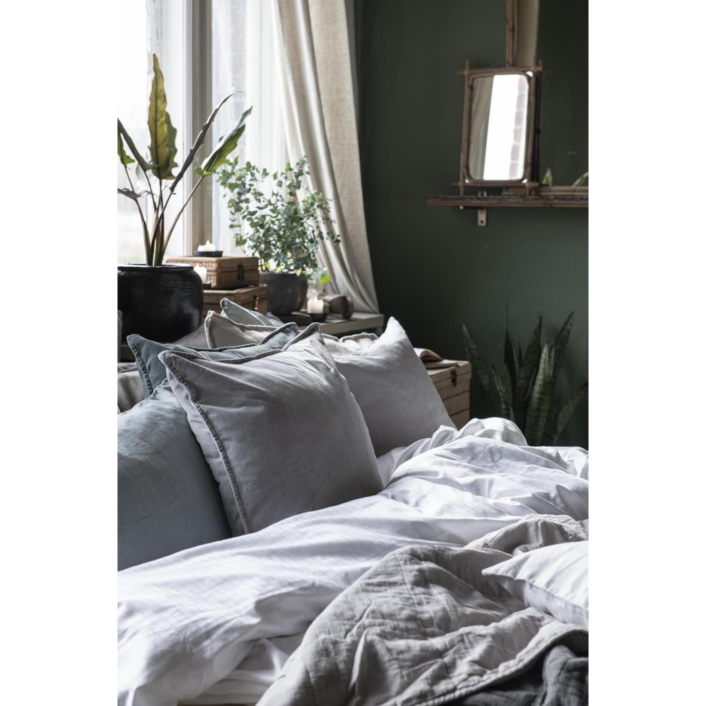 Povlak na polštář Ib Laursen velvet ash grey 50x50 cm_2