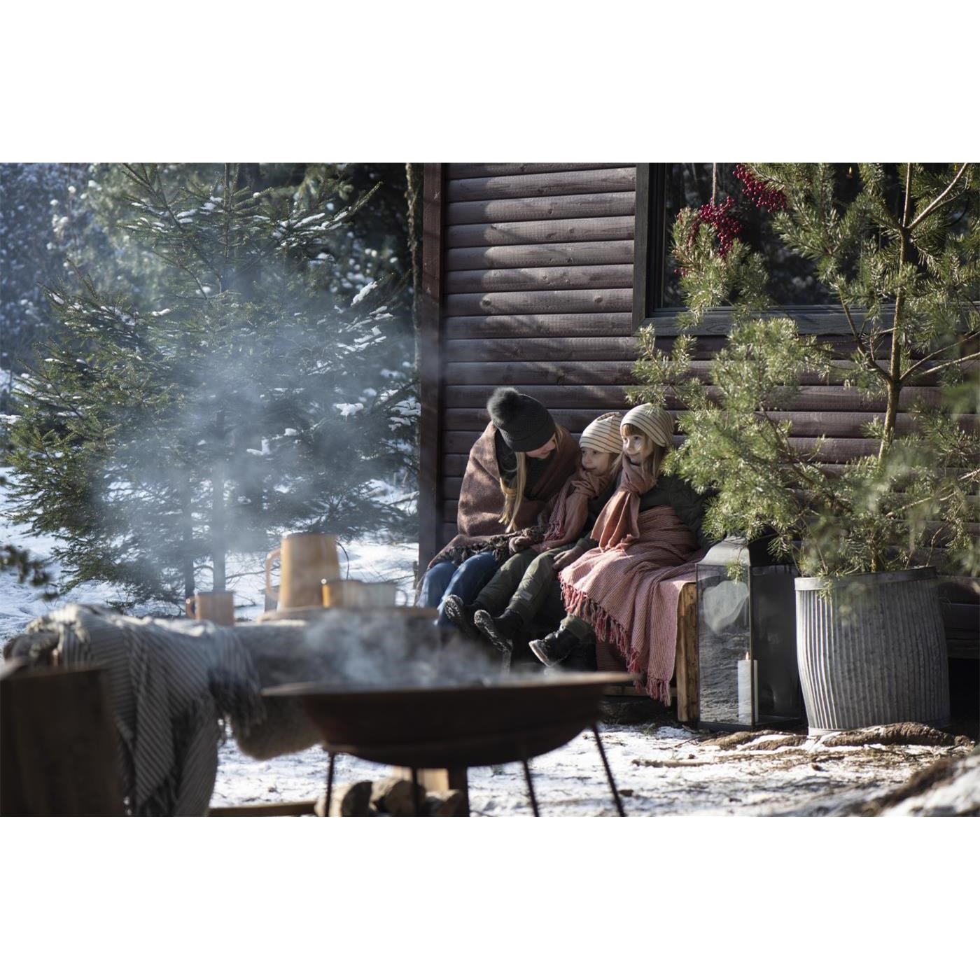 Pléd/přehoz Ib Laursen hnědý 130x160 cm_1