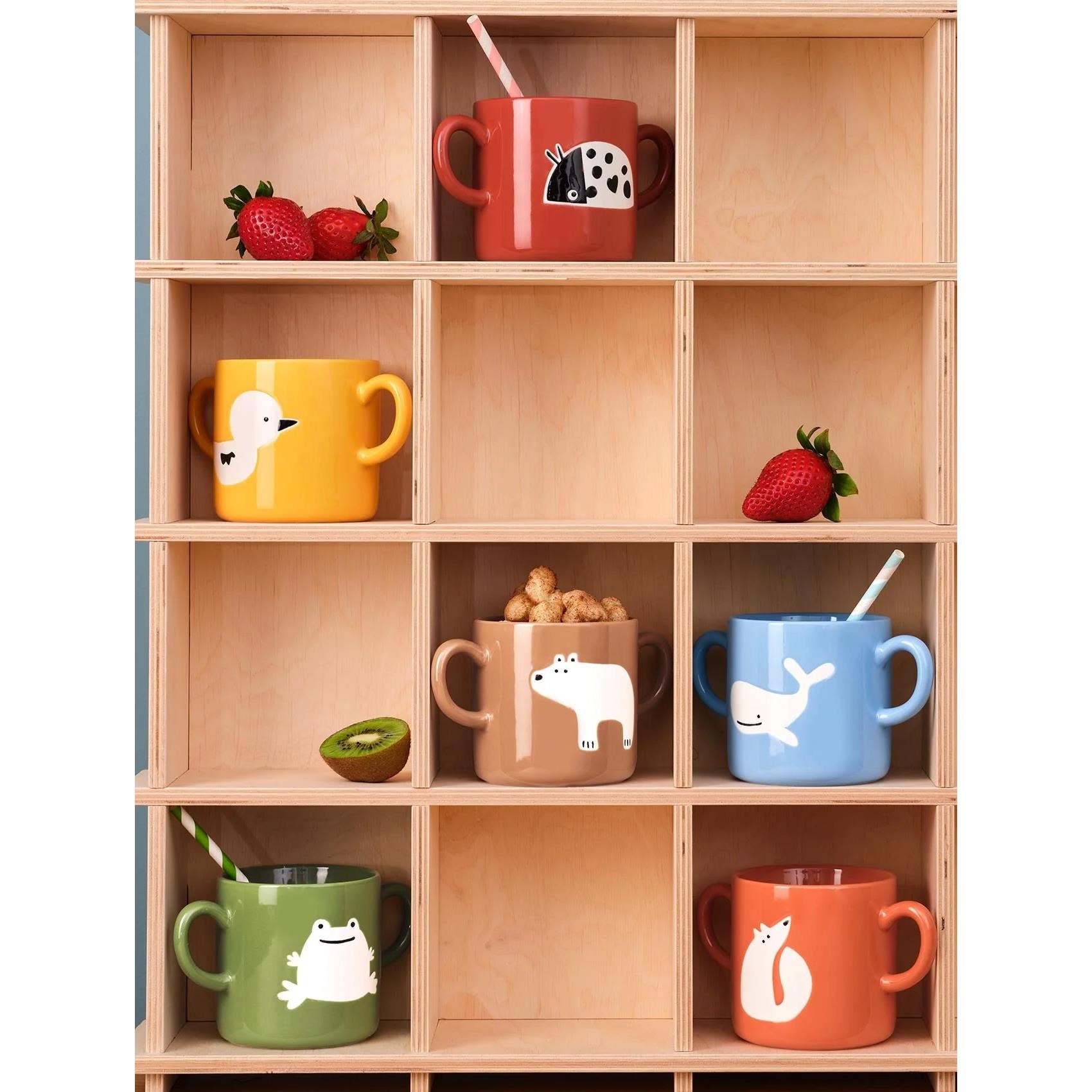 Hrneček Asa BUDDIES 250ml oranžový s liškou_1