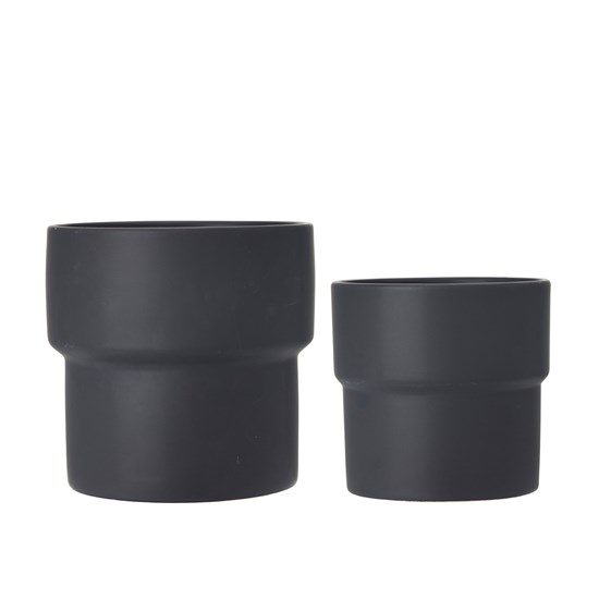 Keramické květináče SOFIE V.16/14cm SET/2ks černé_3