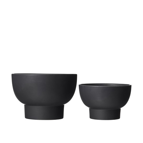 Keramické květináče MEGAN V.21/17cm SET/2ks černé_6