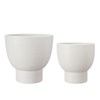 Keramické květináče MEGAN V.19/15cm SET/2ks bílé_5