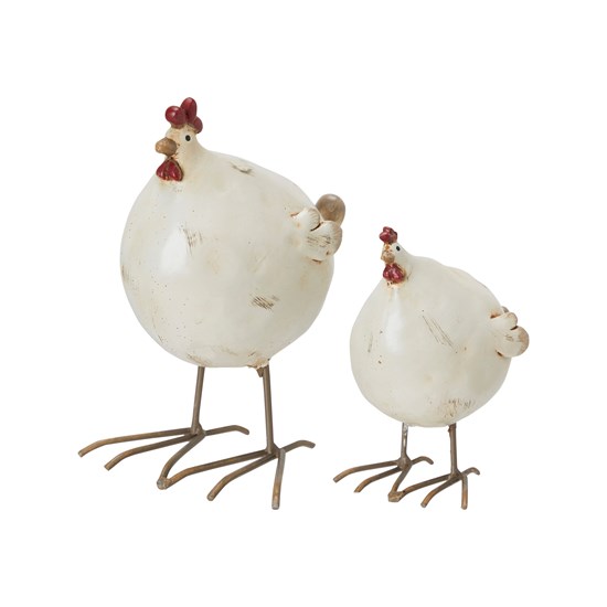 Dekorační slepička ROOSTER 2druhy béžová_0