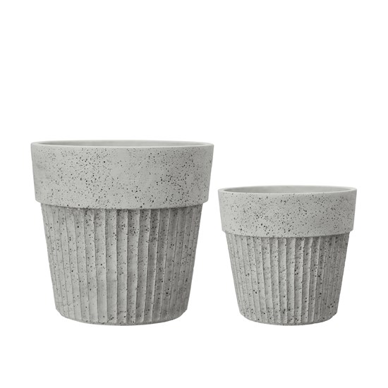 Betonové květináče ANITA V.24/18cm SET/2ks šedé_5