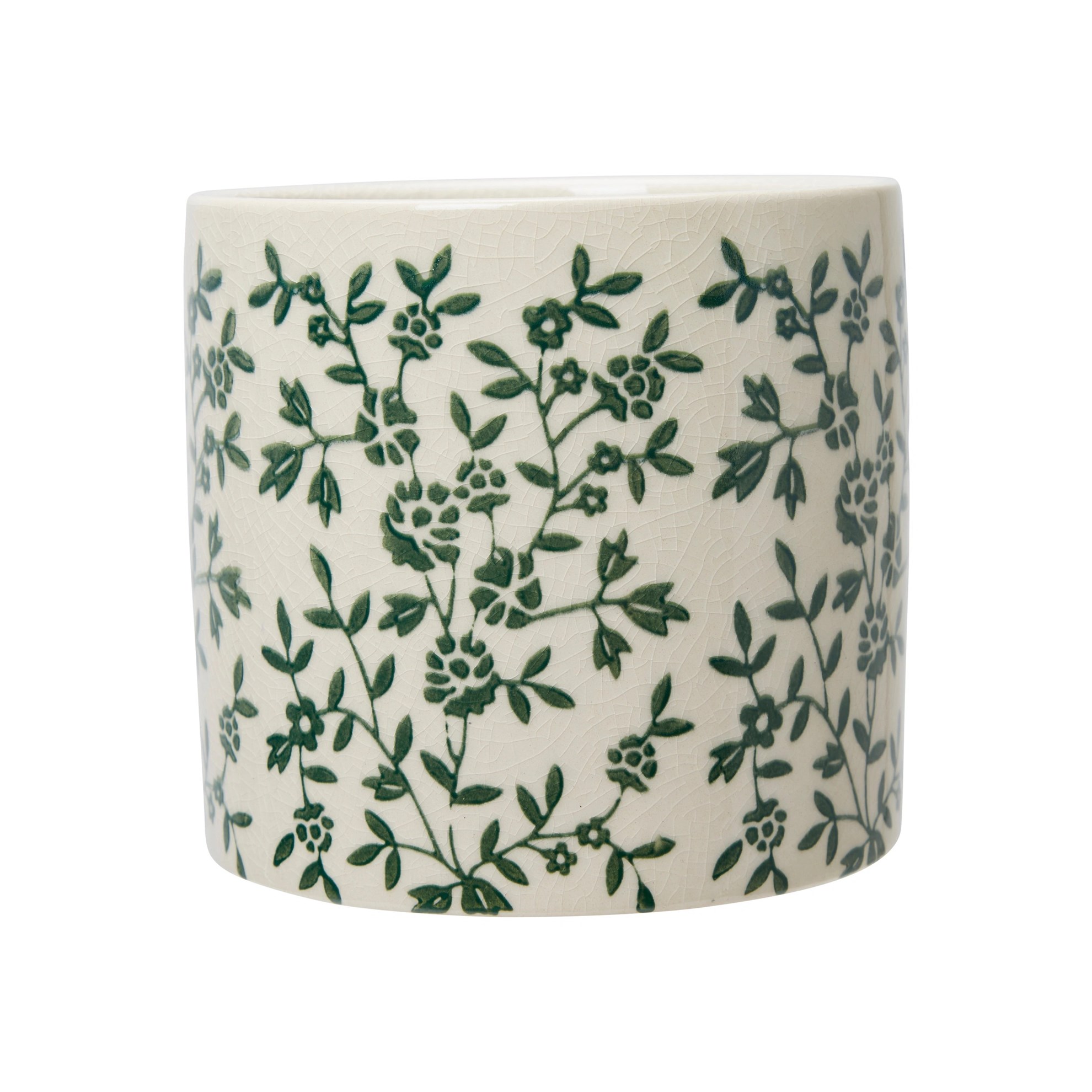 Květináče WILHELMINA V.15/12/10cm SET/3ks bílo-zelené_1