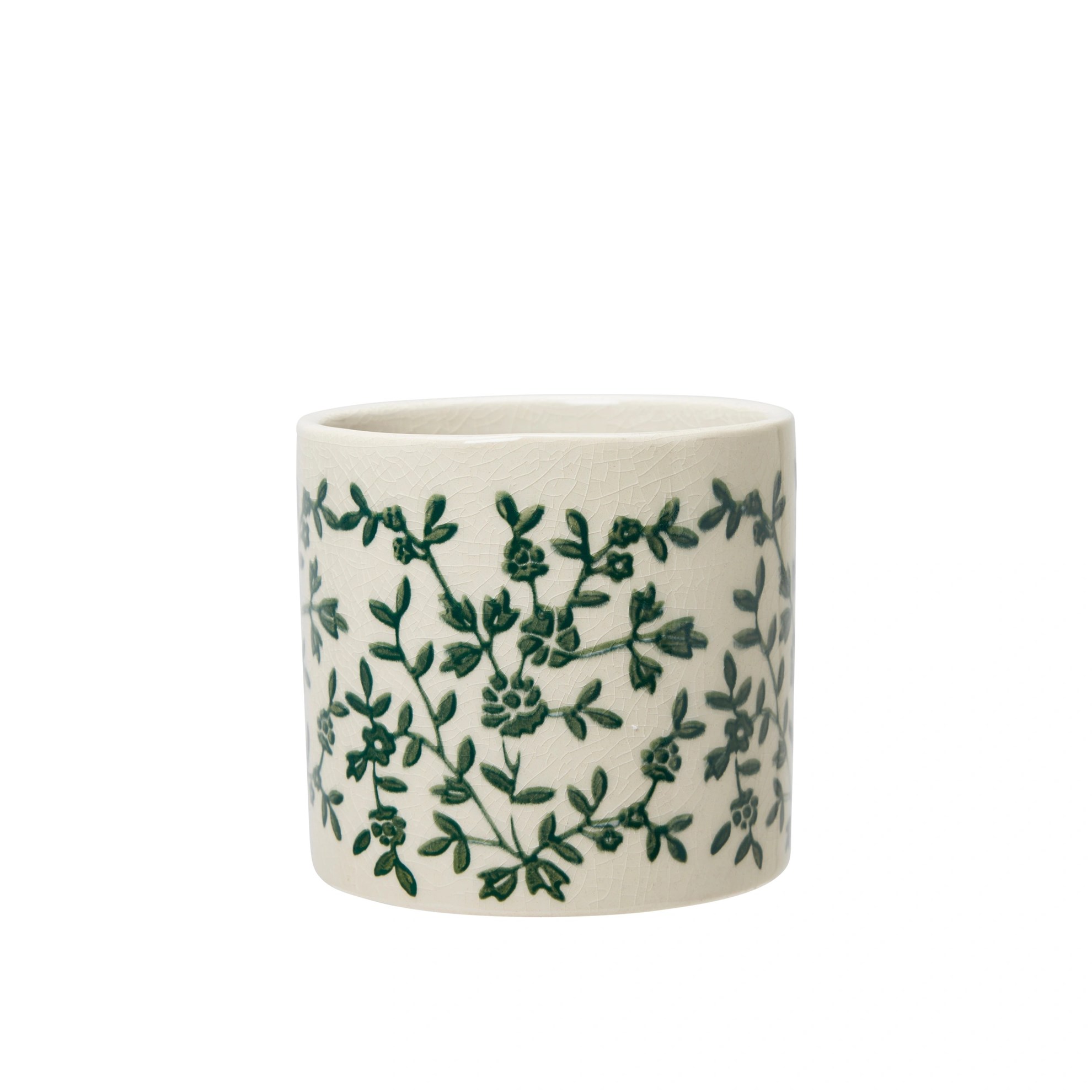 Květináče WILHELMINA V.15/12/10cm SET/3ks bílo-zelené_3