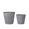 Dekorativní obaly na květináče YODIT V.15/12cm SET/2ks šedé_3