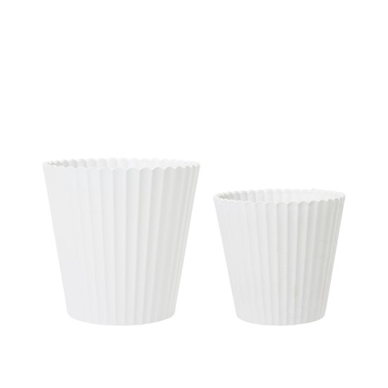Dekorativní obaly na květináče YODIT V.15/12cm SET/2ks bílé_3