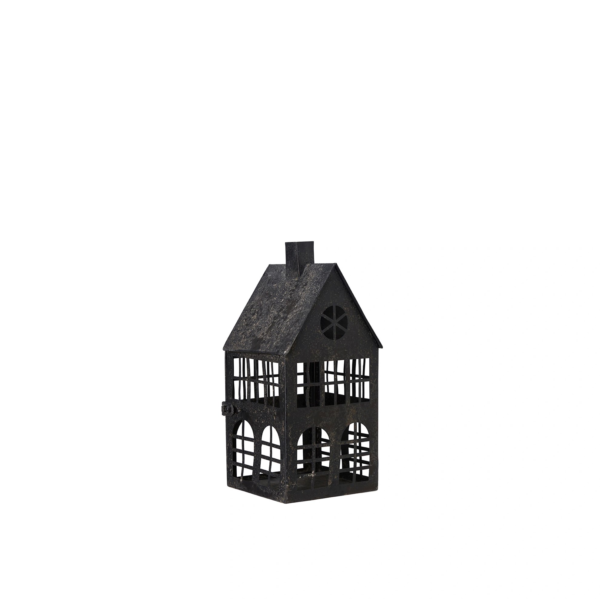 Kovová dekorace dům HOUSE V.41/31/25cm SET/3ks černá_2