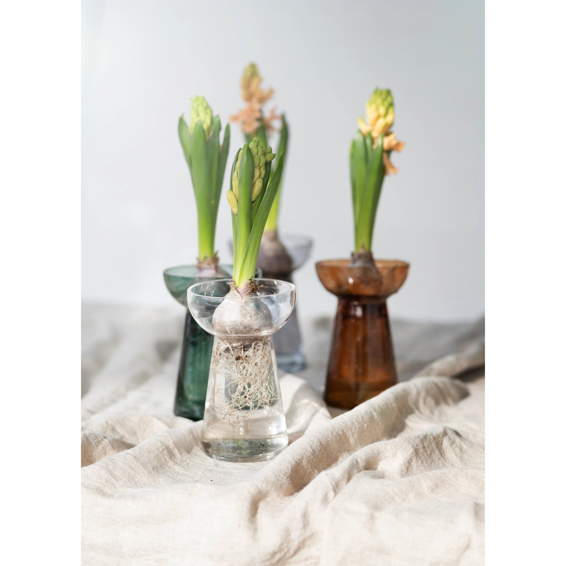 Skleněná vázička na cibuloviny ALEA V.15cm kouřová_0