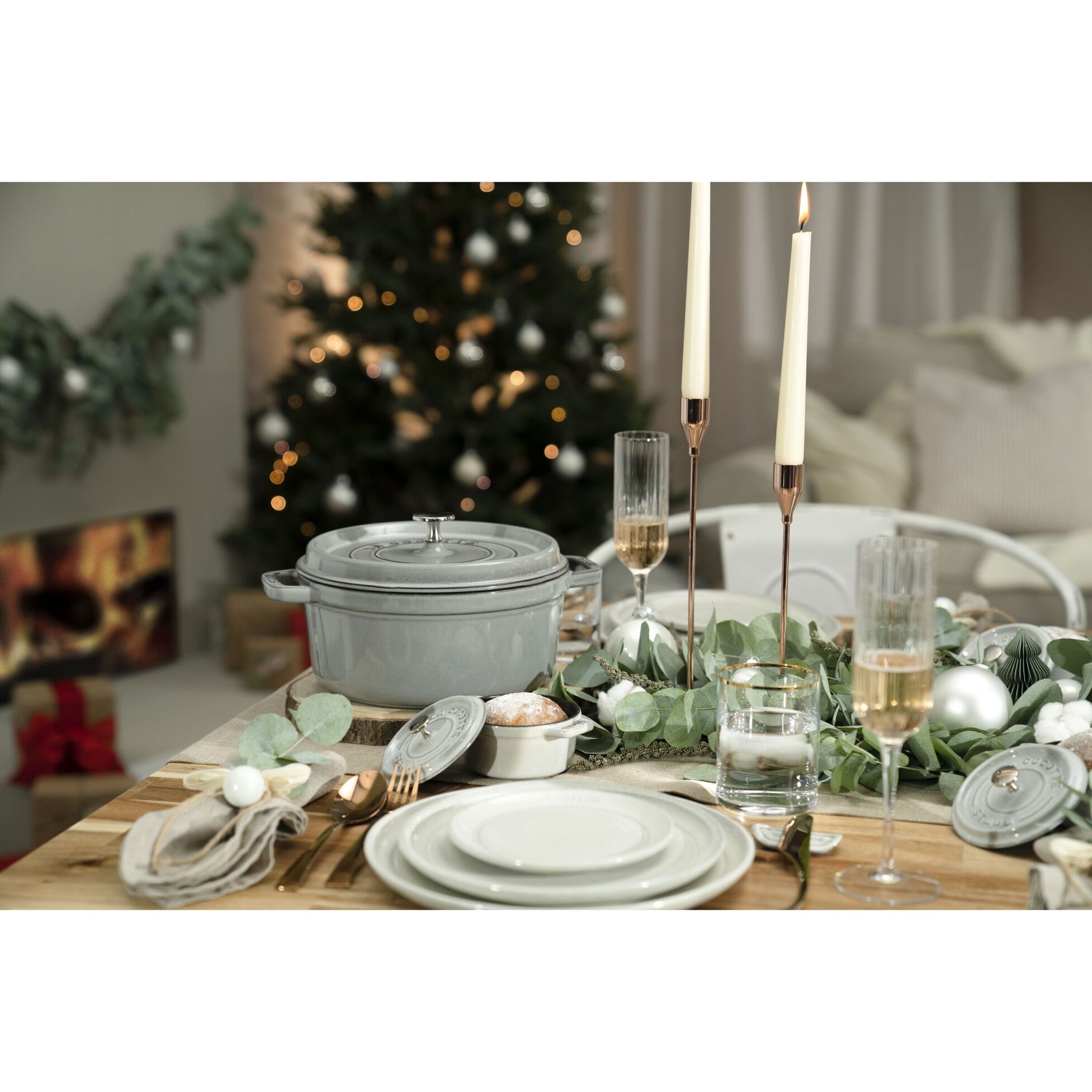 Hrnec STAUB  kulatý 22cm šedý 2,6l_3