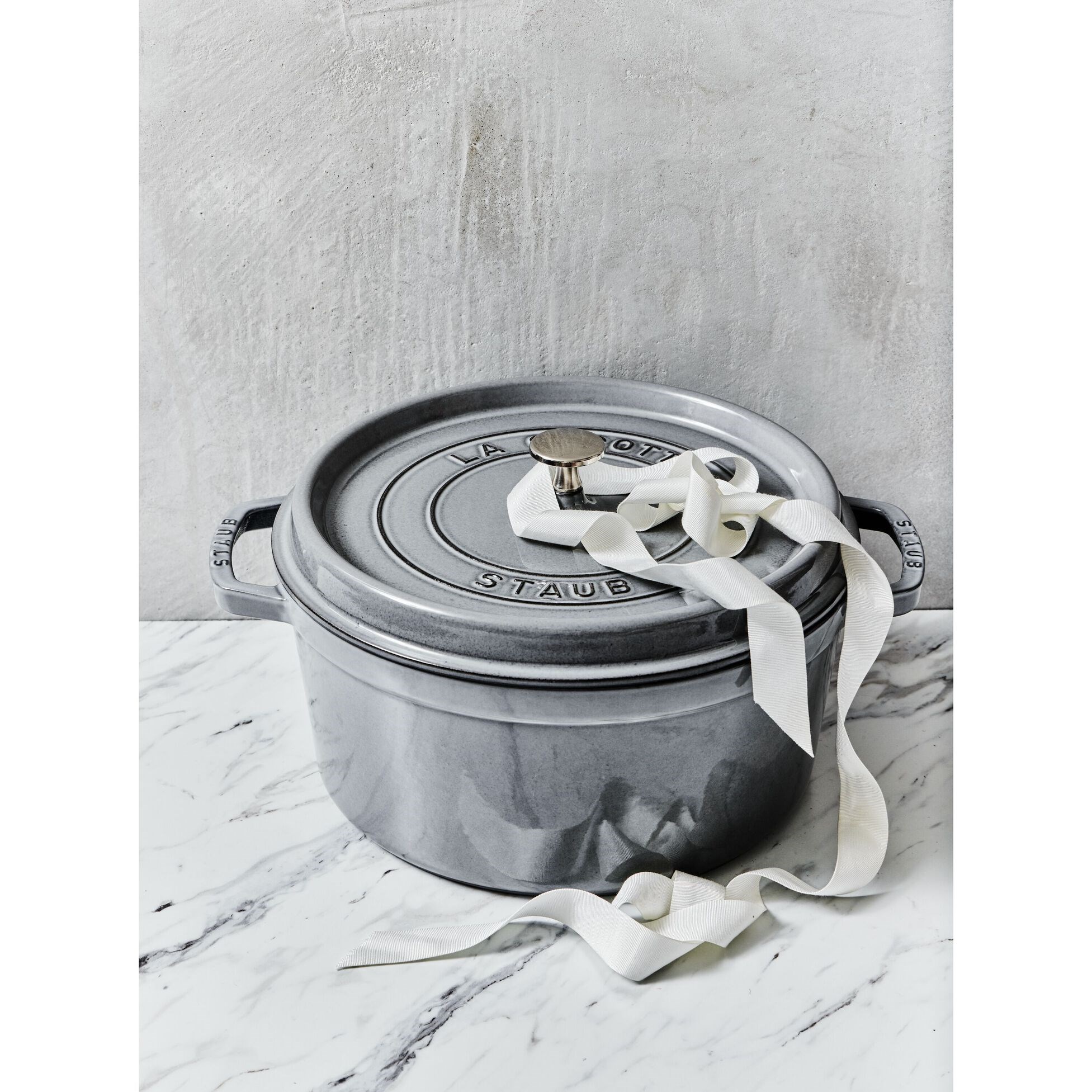 Hrnec STAUB  kulatý 30cm šedý 8,35l_2