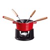 Miniset na Fondue STAUB  červený 10cm/ 250ml_0
