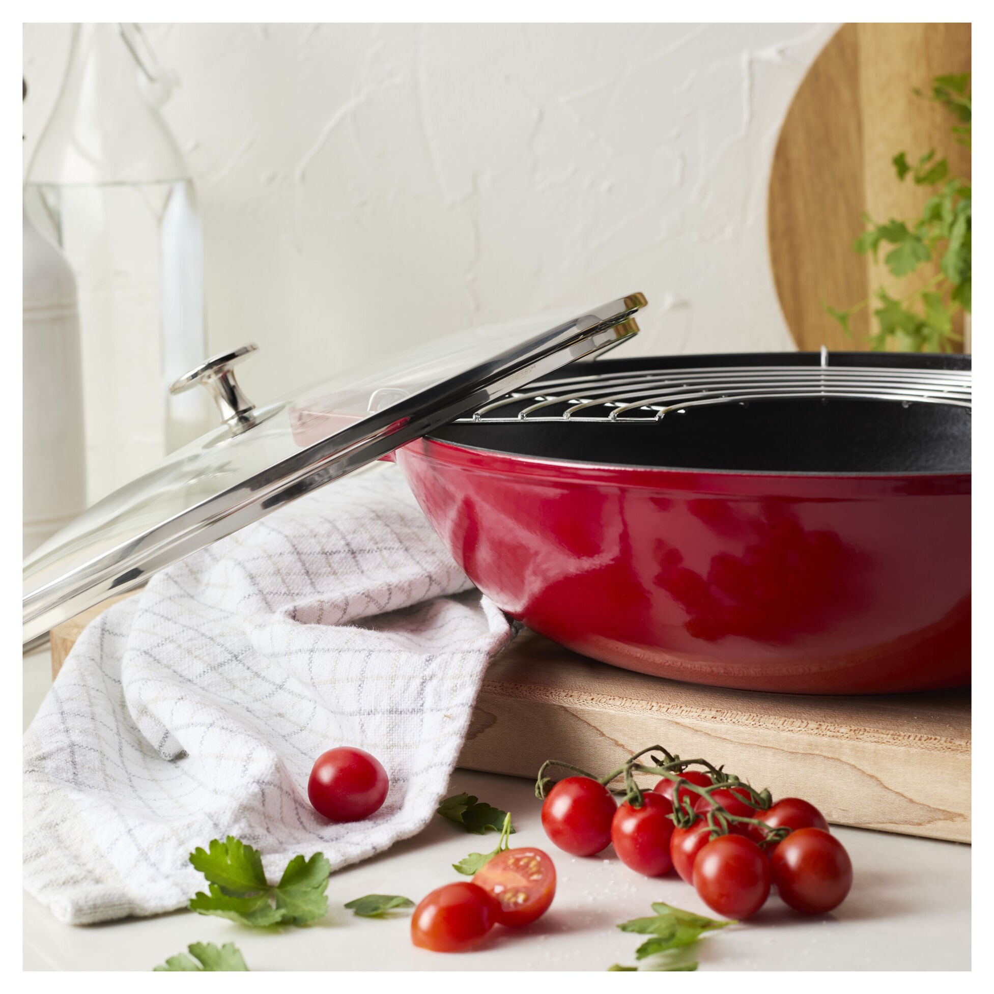 Pánev Wok STAUB 30cm červená 4,19l_1