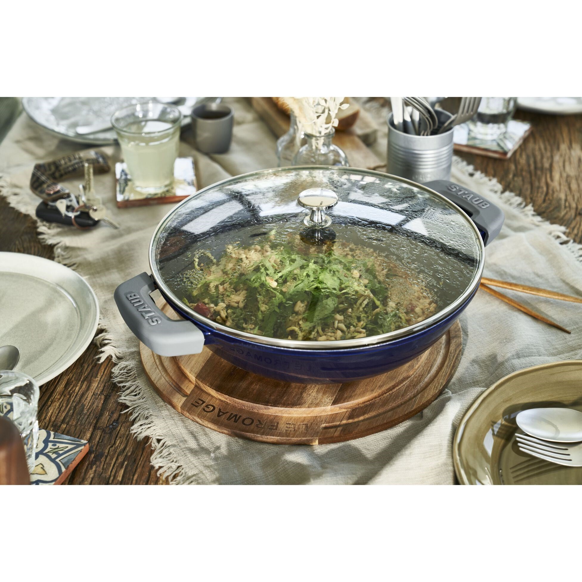 Pánev Wok STAUB 30cm modrá 4,19l_1