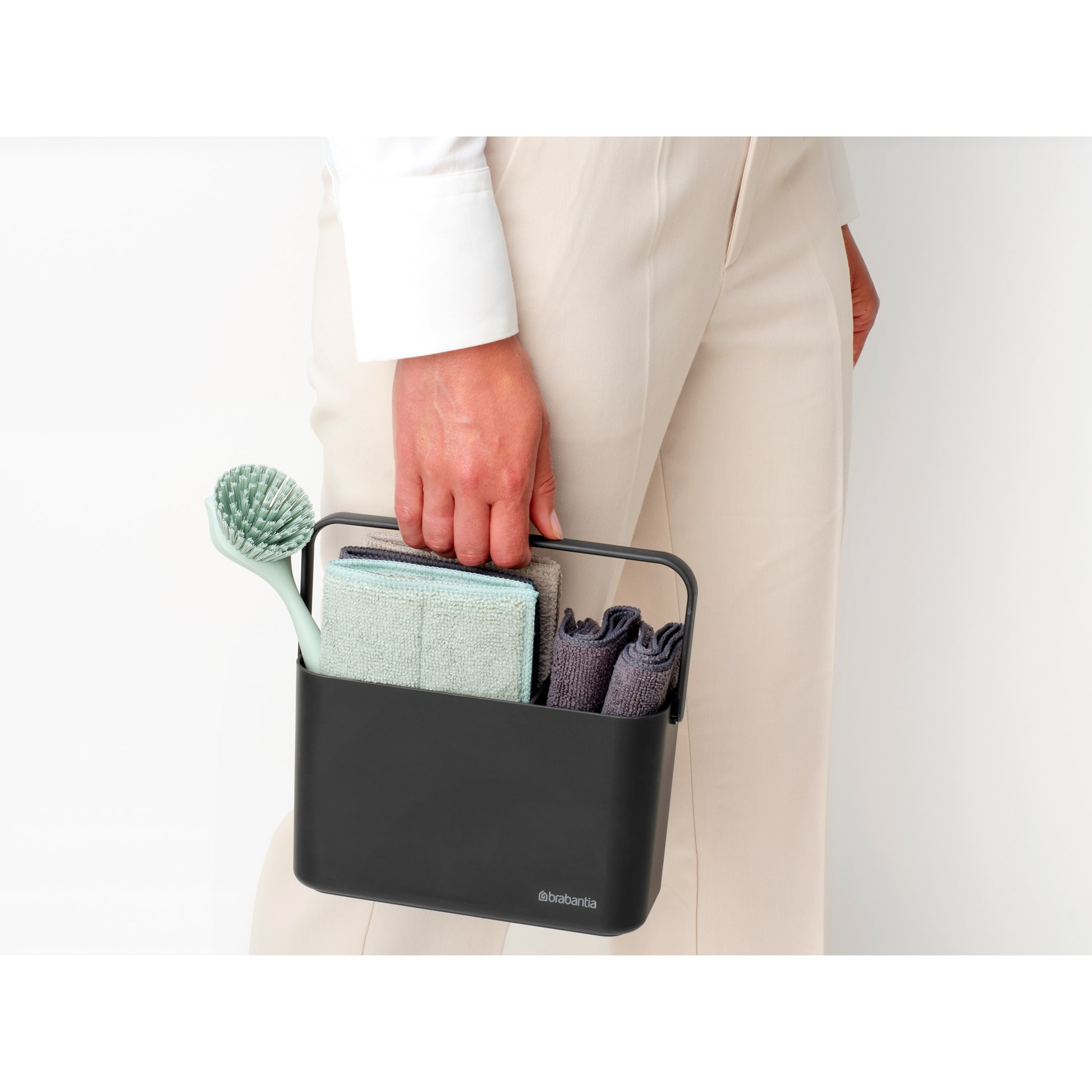 Organizér ke dřezu Brabantia SINKSIDE SET/8ks tmavě šedý_4