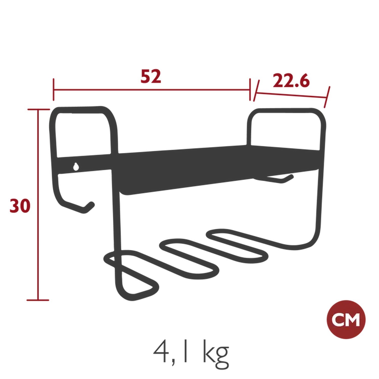 Kovová nástěnná polička/věšák Fermob PICOLINO - Cactus_0
