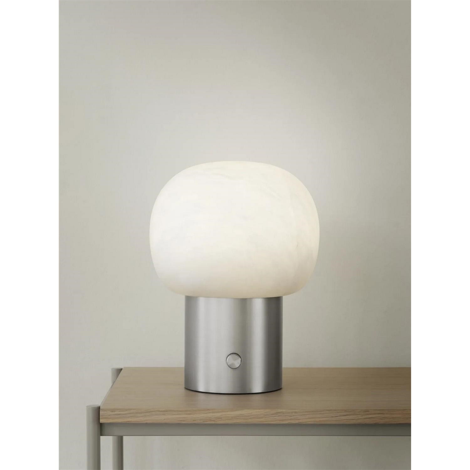 Stolní LED lampa Blomus IRIS V.32cm nerezová matná/bílé sklo_2