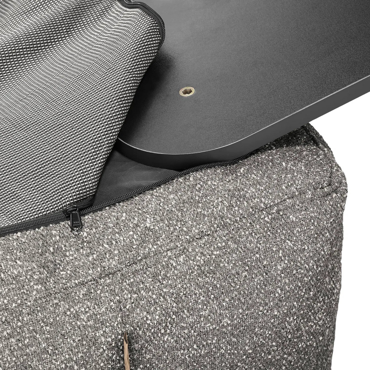 Venkovní rohová sedačka Blomus GROW 95x95cm stone bouclé_0