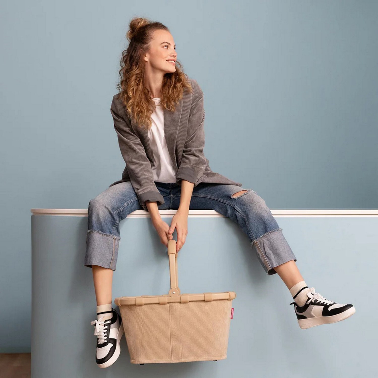 Nákupní košík Reisenthel Carrybag frame cord sand_0