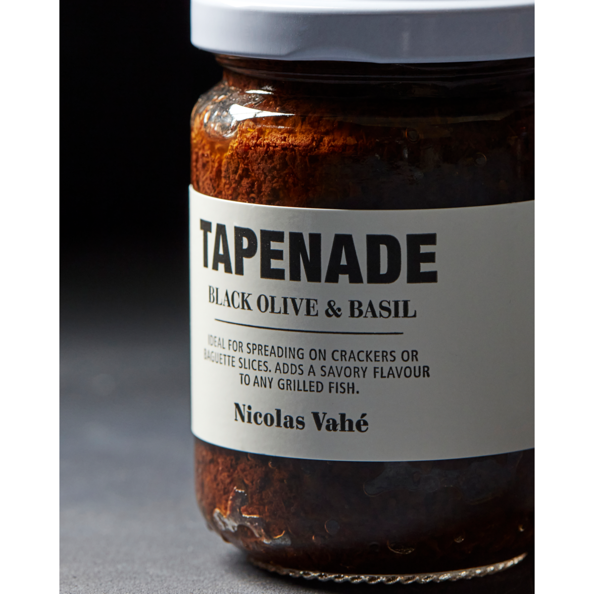 Tapenáda černé olivy & bazalka Nicolas Vahé 140g_2