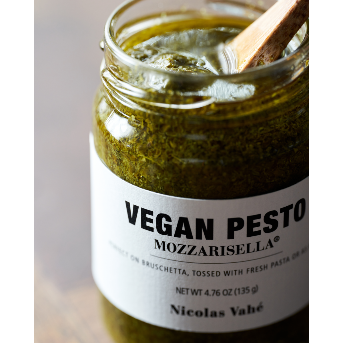 Veganské Pesto s mozzarisellou Nicolas Vahé 135g_3