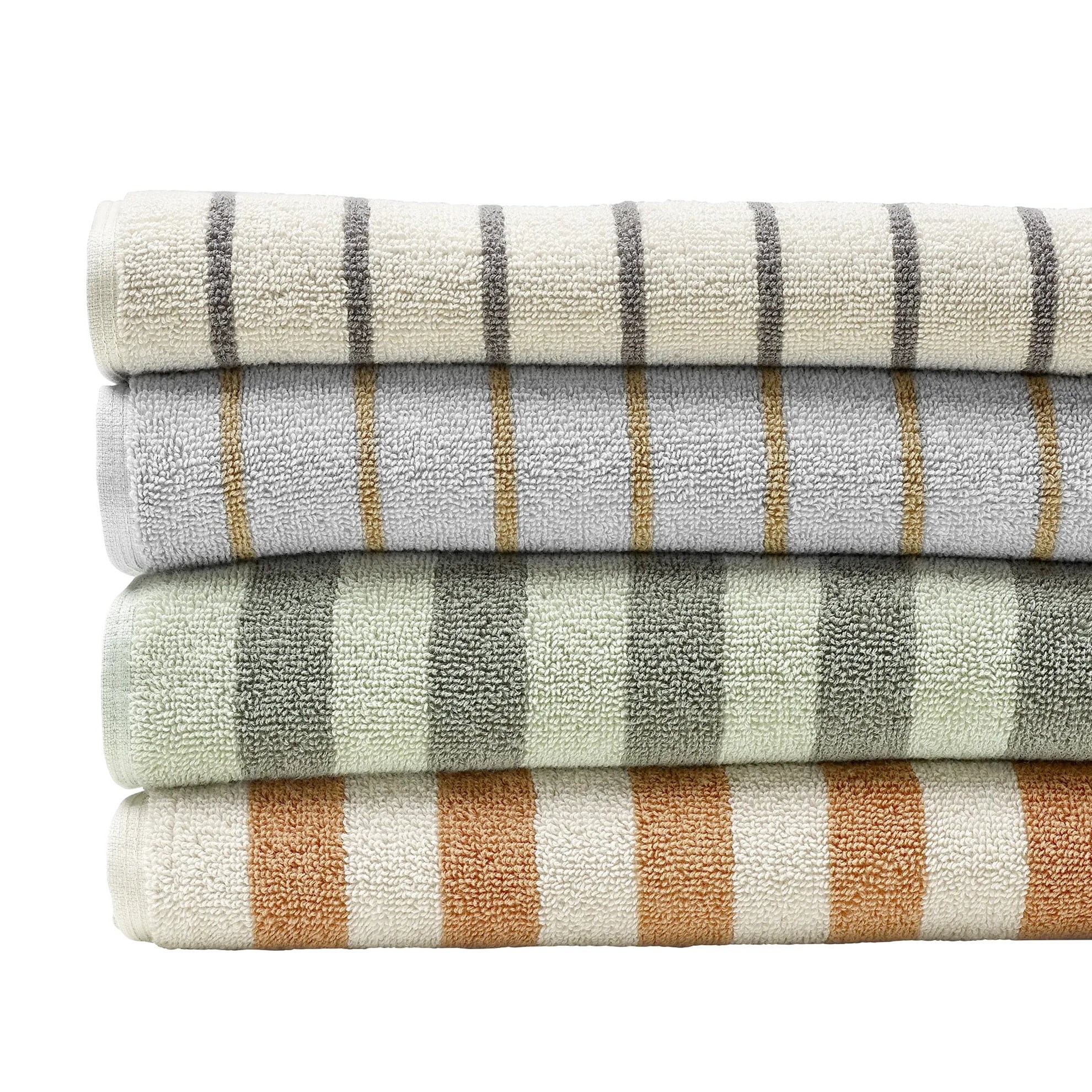 Ručník/osuška Blomus ARTO 70x140cm krémová/hnědé pruhy_1