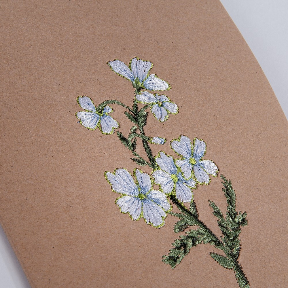 Prání ražené s obálkou s motivem květiny 11x17cm_0