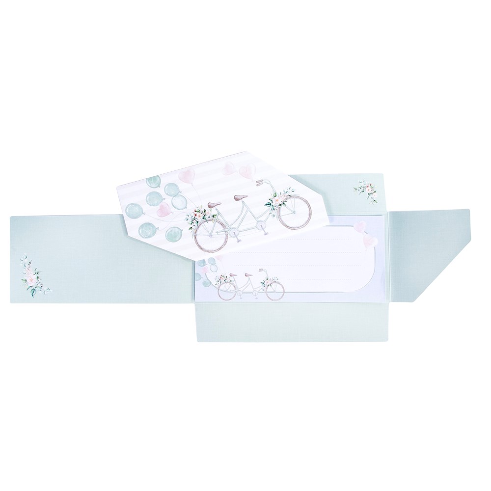 Dárková svatební obálka 23x11cm s motivem kola_0