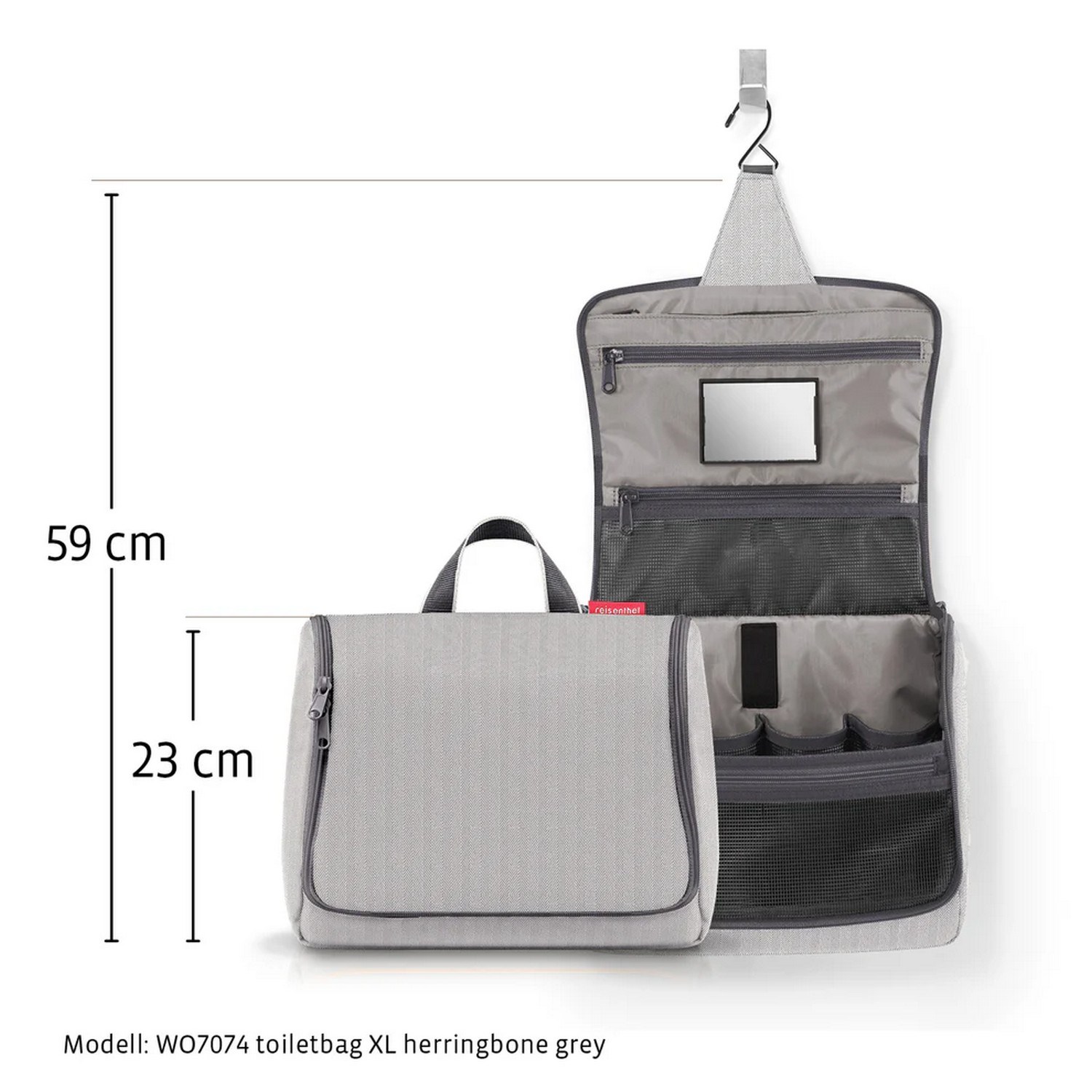 Toaletní taška Reisenthel Toiletbag XL mesh black_3