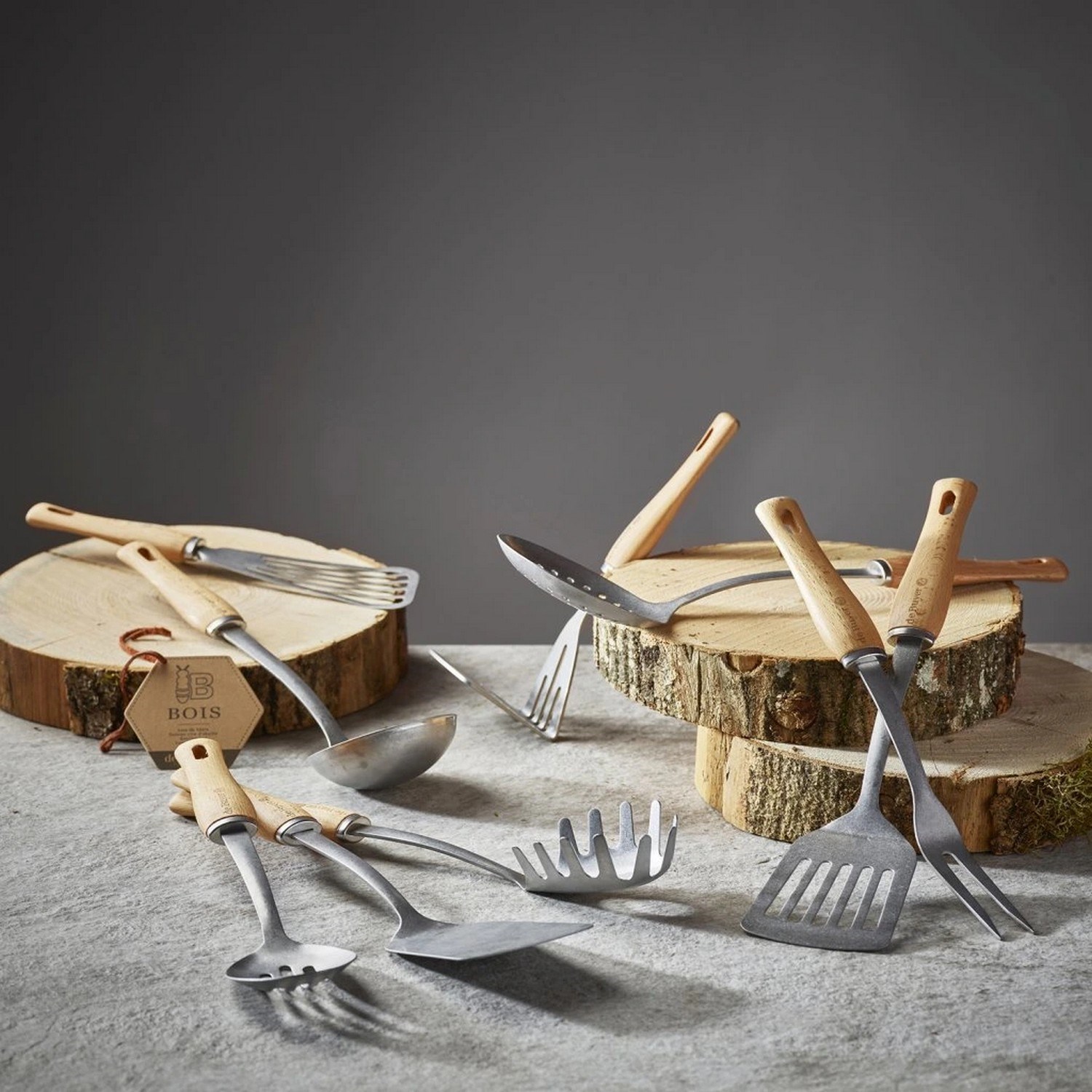 Servírovací lžíce de Buyer B BOIS D.33,5cm_3