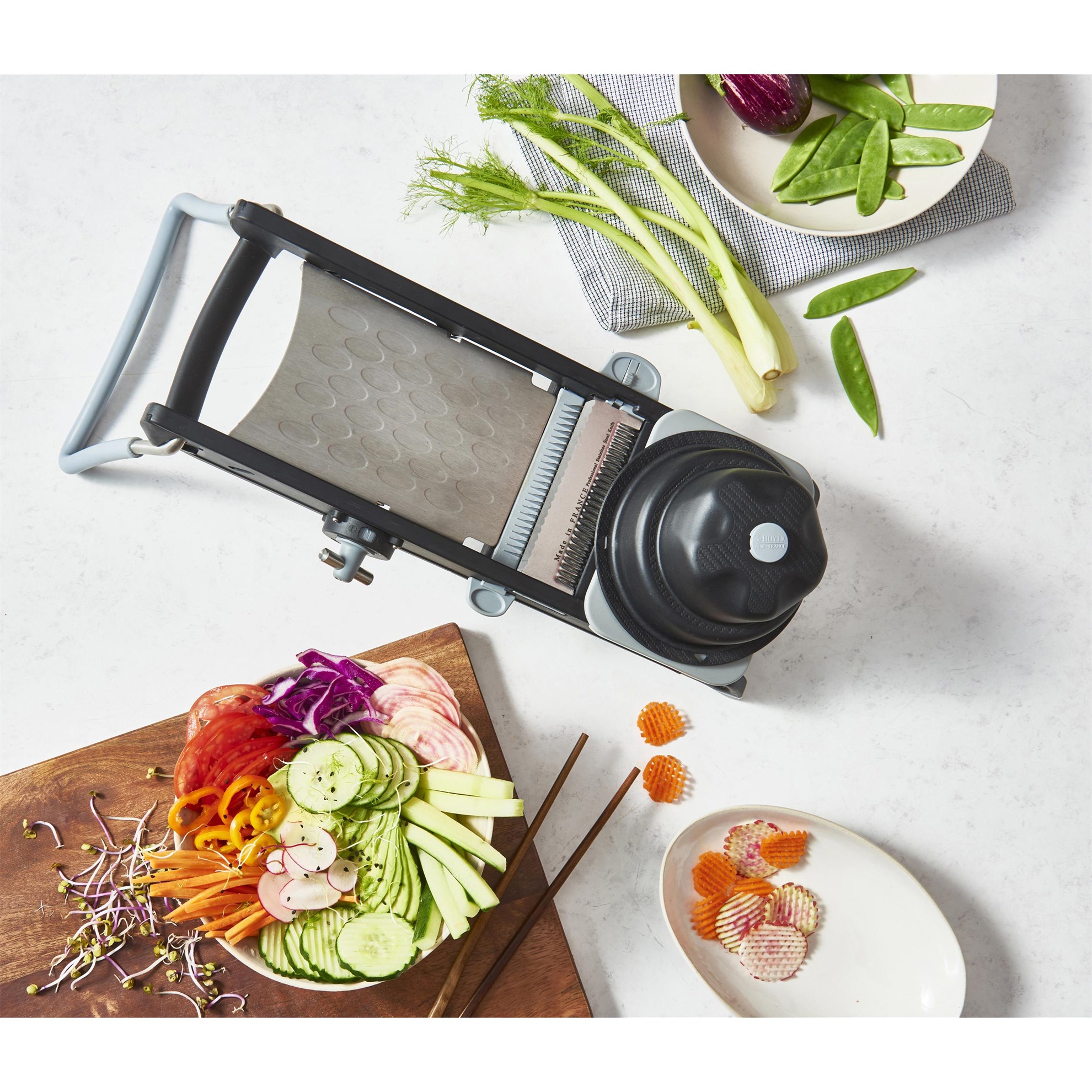 Kráječ/mandolína de Buyer SWING PLUS černý_1