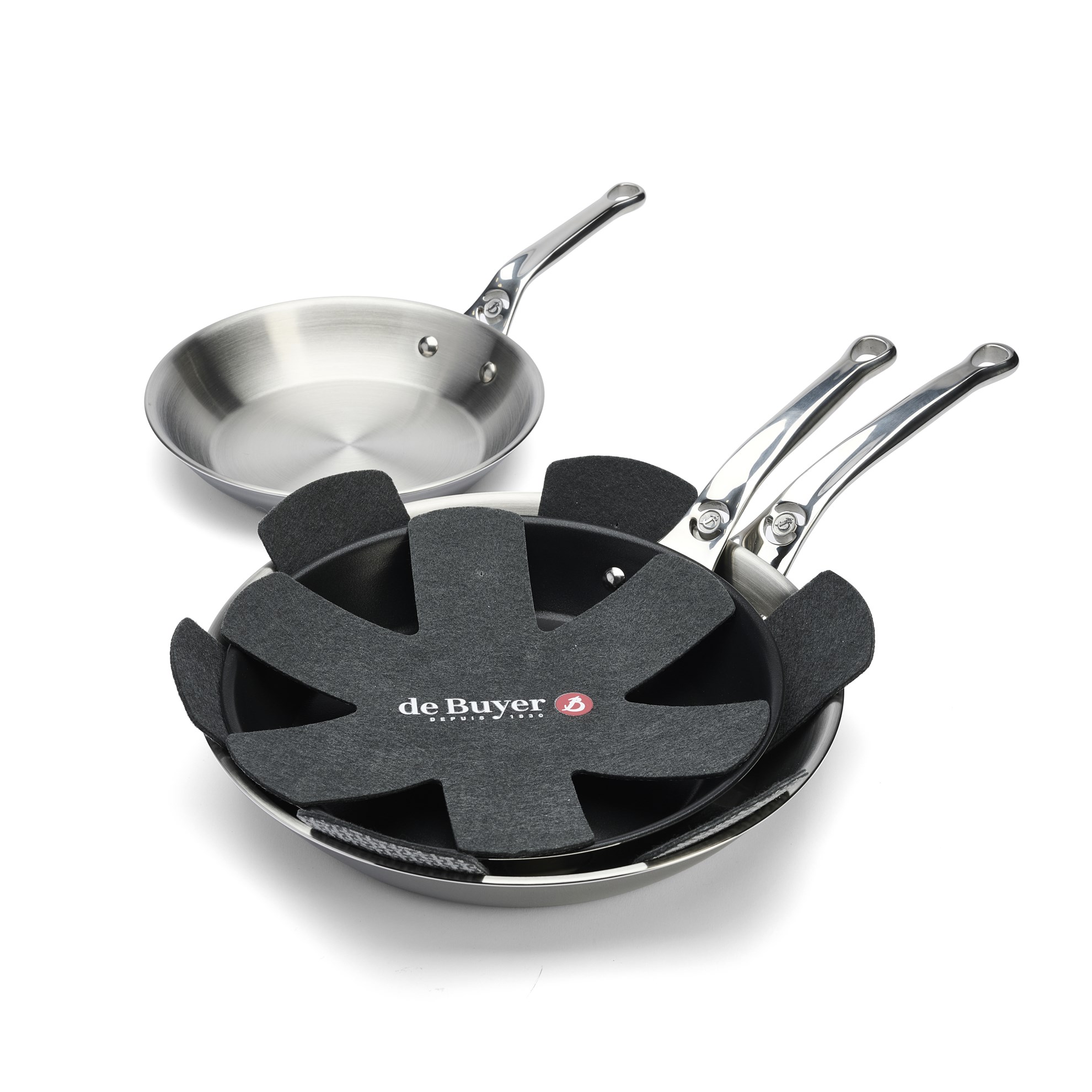 Chránič pánví proti poškrábání de Buyer SET/2ks černý_0